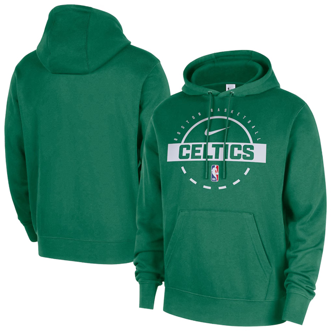 Men's Green Boston Celtics 2025/26 Practice Club Pullover Hoodie